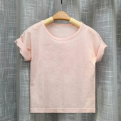 宝宝汗衫 儿童纯棉T恤 男女孩单上衣 超薄透气 呼西贝夏季 小衫 短袖