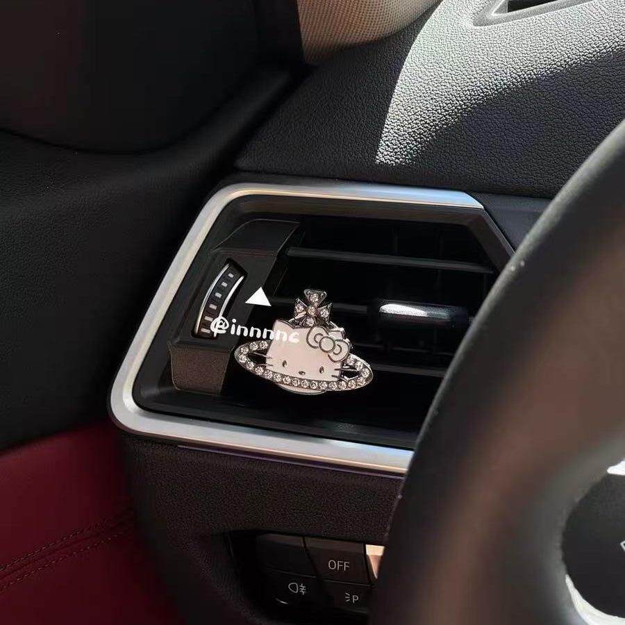 可爱千金小姐车载出风口夹摆件