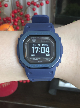 卡西欧DW-H5600MB-2/1/8A9/GBD-H1000-4太阳能心率电子蓝牙男手表