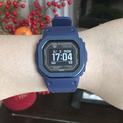 卡西欧DW-H5600MB-2/1/8A9/GBD-H1000-4太阳能心率电子蓝牙男手表