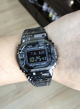 卡西欧 GMW-B5000TCC-1/BPC-1/D/GD-9/SS-2 电波小方块男手表防水