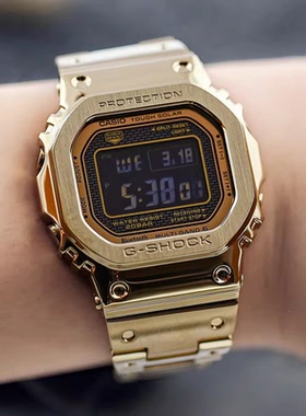 卡西欧手表GMW-B5000GD/TVB/4/D/PC/RD太阳能电波蓝牙小方块男表