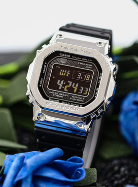 卡西欧G-SHOCK GMW-B5000/D/GM-B2100/RD/PC电波小方块男手表防水
