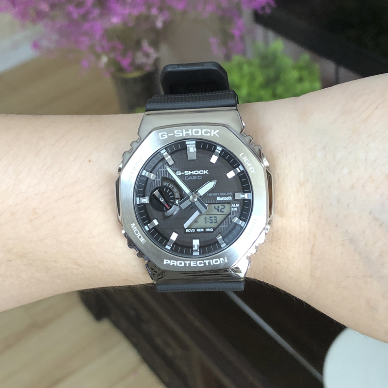 卡西欧GM/GBM-2100-1A/B-3A/4A/A-1A2/1A3光能蓝牙电子男女腕手表