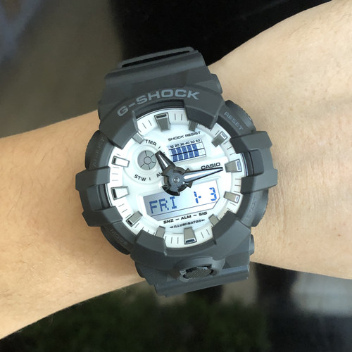 卡西欧手表G-SHOCK GA-700WD-1A/HD-8A/710GB多功能防水电子男表