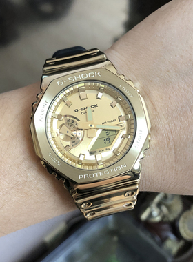 卡西欧GBM/GM-2100YMG-9A9/3A/S2100PG/A-1A2/4电子运动男手表