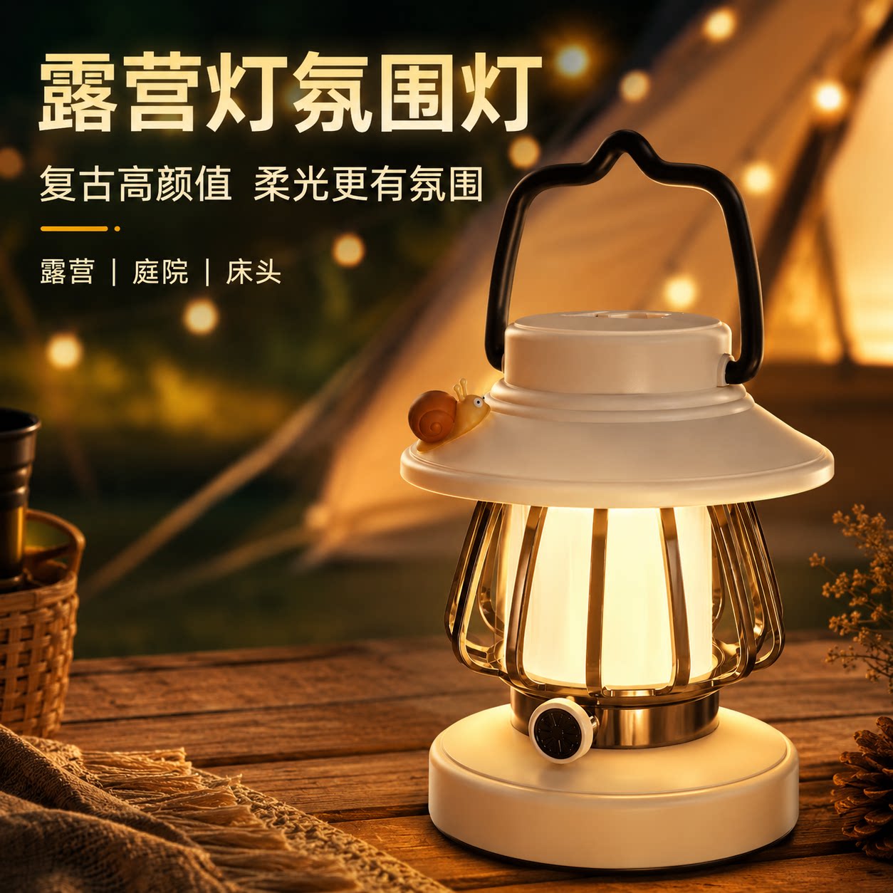 复古氛围马灯，营地帐篷更出片图片