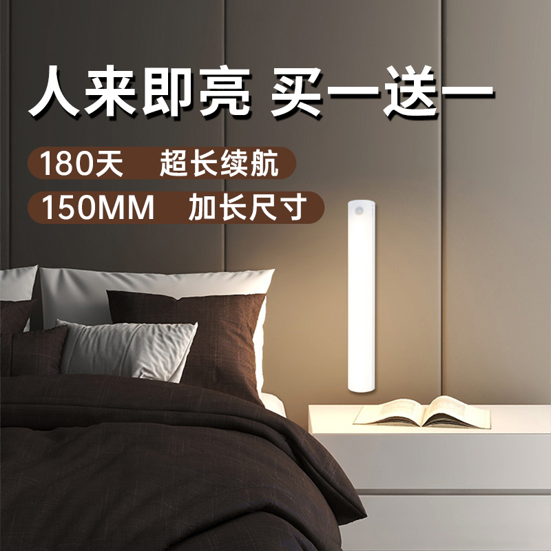 床头柜智能人体感应小夜灯