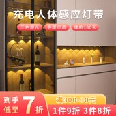 柜玄关酒柜灯 线整体橱柜鞋 充电人体感应灯自粘感应无线 线免接线