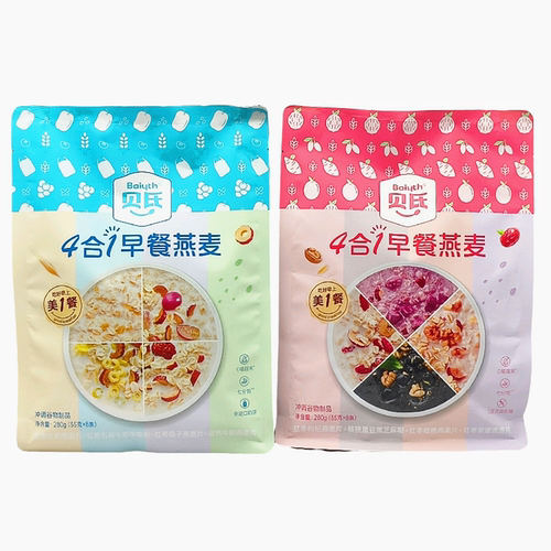 贝氏4合1早餐燕麦280g/袋