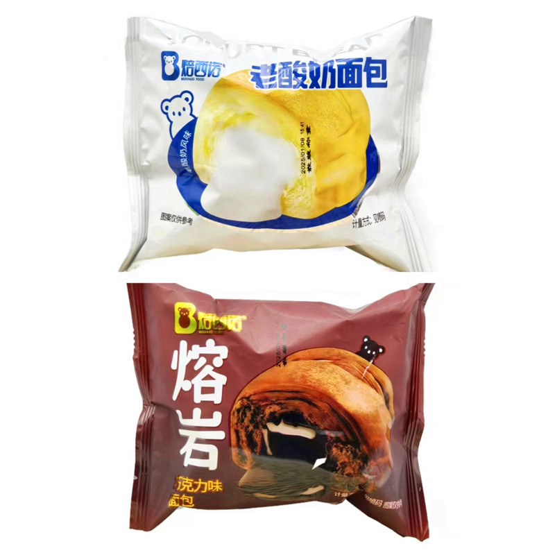 焙西诺老酸奶熔岩巧克力面包2斤