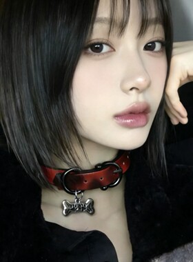 新款温感变色项圈千禧辣妹甜酷