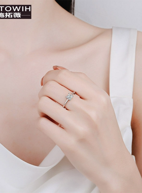 ECETOWIH新款S925纯银戒指女公