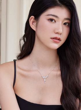 DESIWCEN德斯琛银尊紫藤花项链S