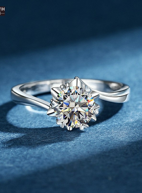 ECETOWIHs925纯银扭臂女经典六爪