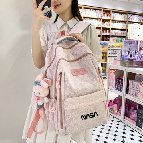 亲学院风女双肩包大容量轻便书包