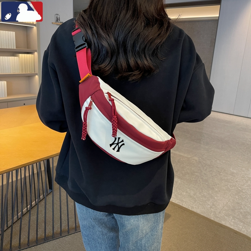 NYMS联名潮牌胸包女休闲简约斜挎包2025新款学生运动小包百搭腰包