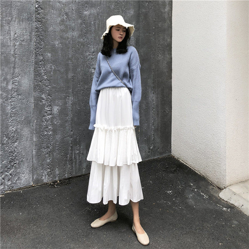 冲钻疯抢蛋糕裙女春季高腰中长款甜美仙女去长款半身裙潮通勤|msdalam kategori Butik wanita / wanita, skirt - dari Buy2taobao.com untuk memberikan perkhidmatan ejen Taobao profesional membeli