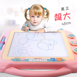 儿童磁性画板超大号写字板涂鸦板宝宝彩色磁力黑板1-2岁3幼儿玩具