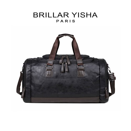 法国BRILLAR YISHA手提旅行包男士超大容量行李包商务短途旅游袋