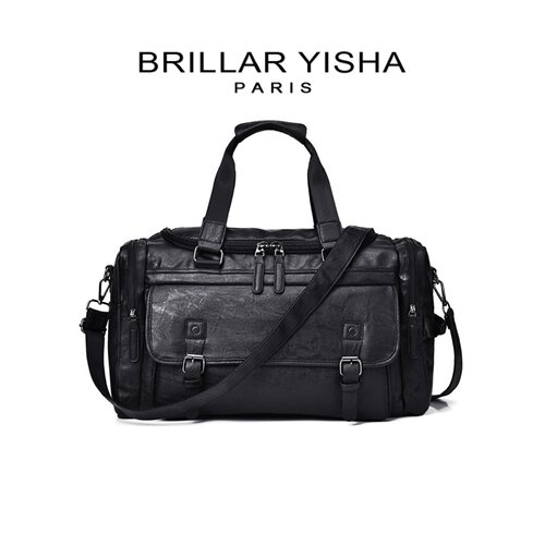 法国BRILLAR YISHA旅行包男商务出差大容量单肩斜挎运动健身背包