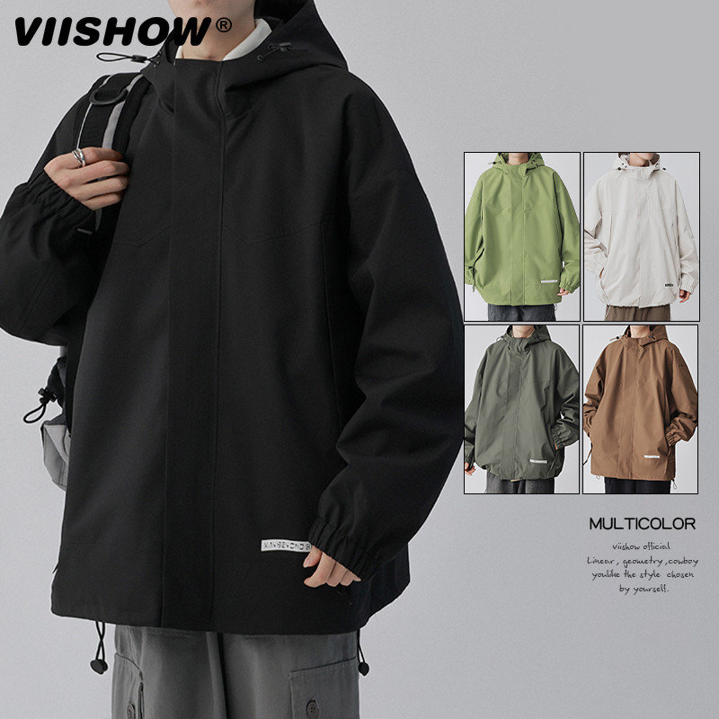 VIISHOW冲锋外套男日系潮牌vntage连帽秋季上衣服宽松百搭夹克使用感如何?