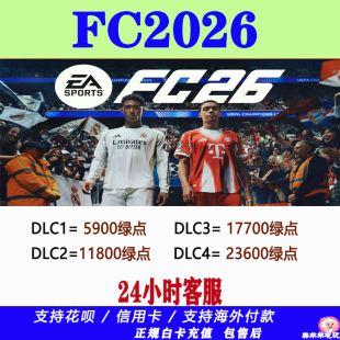 FC26电脑PC端Steam/Ea/Epic绿点氪金代储充值