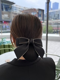 头花发网护士职业盘发柜员空姐银行网兜服务员蝴蝶结银行上班发夹