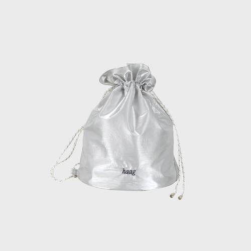 haag光泽感桶状软布袋