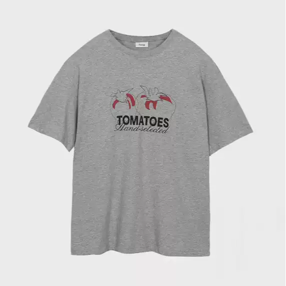 宽松印花T恤haag直营韩国正品