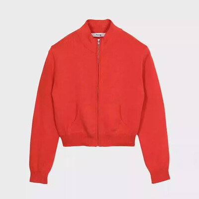 韩国haag高领棉拉链柔软舒适外套