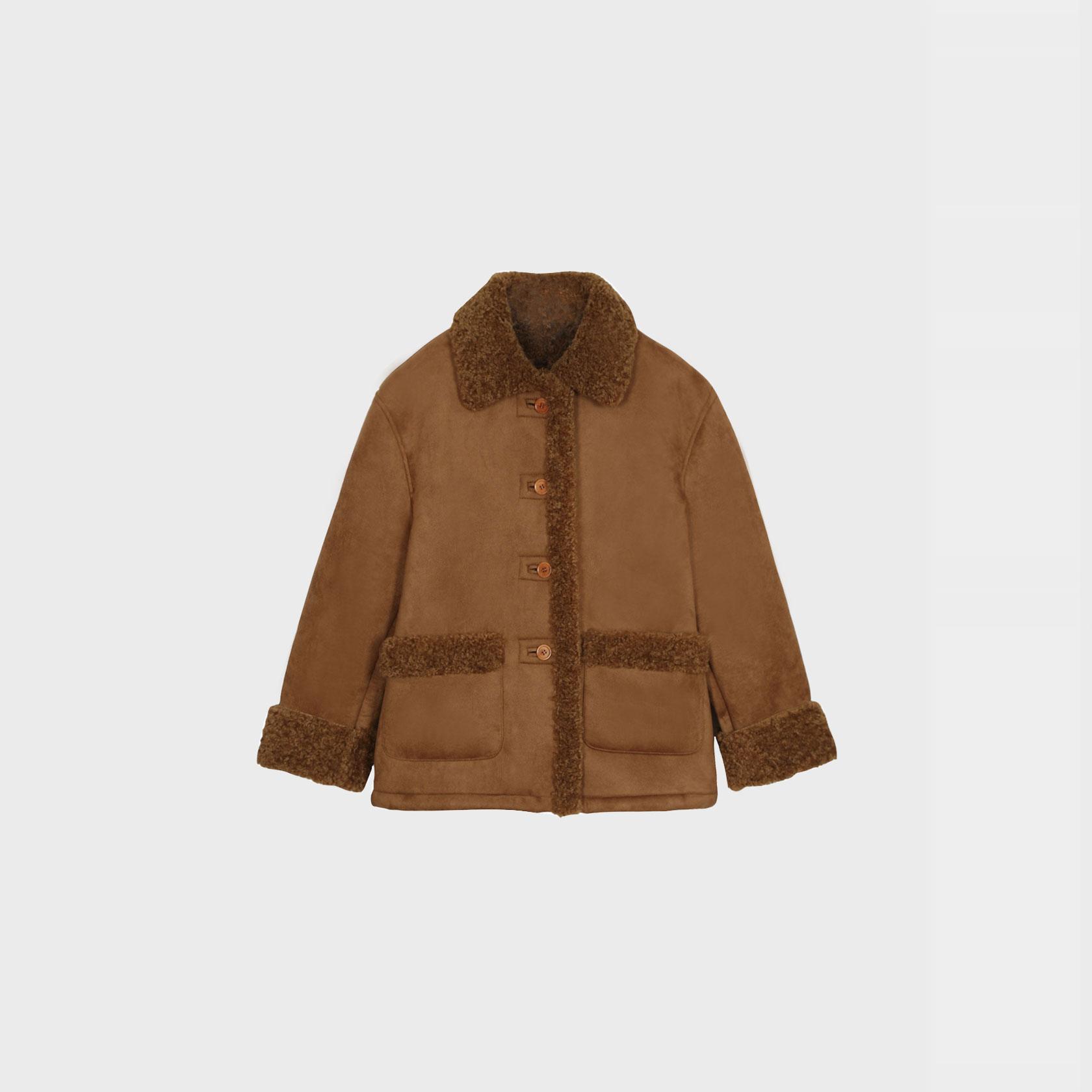 【haag直营】24冬季熊毛大衣a bear shearling coat