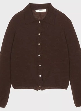 【haag直营】秋冬纯色baby羊驼毛开衫外套a baby alpaca cardigan