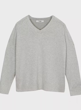 【haag直营】V领轻薄休闲线衣a relaxed V sweater