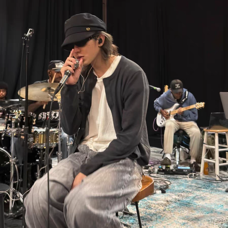 蔡徐坤卢昱晓同款！CA4休闲百搭鸭舌帽报童帽黑色男女款显脸小