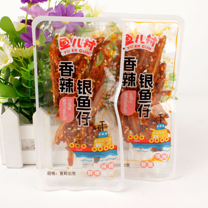 大连特产香辣银鱼仔鳗鱼丝黄花鱼开袋即食休闲得财食品小吃
