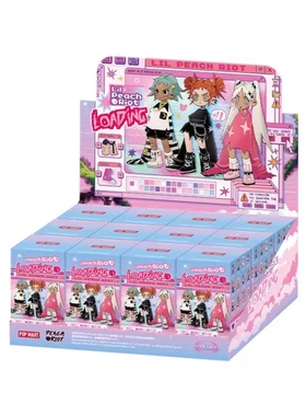 POPMART泡泡玛特Lil Peach Riot 小小叛桃载入中系列盲盒女孩手办
