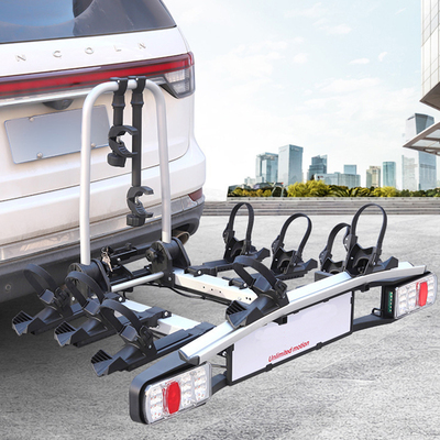 欧式13针可折叠式后拖式自行车架欧式拖车钩车载单车支架带灯光