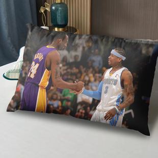 阿伦艾弗森枕头NBA篮球明星枕芯枕套装学生宿舍午睡抱枕来图定制