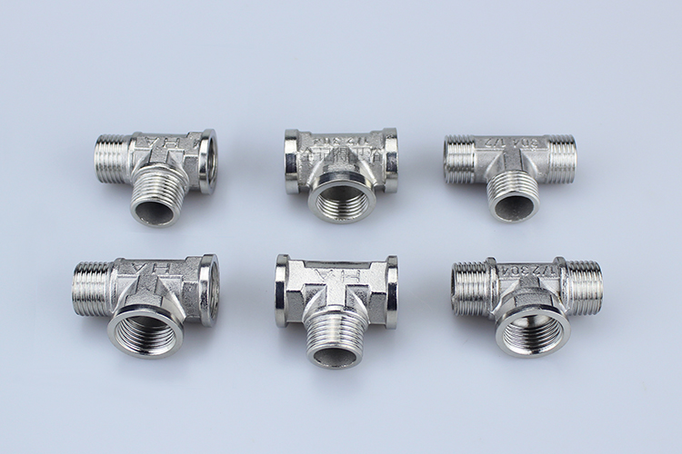 4分水管三通接头 三内外丝 内外接头 螺纹然气管热水器水管配件