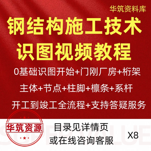 2026年钢结构识图读图施工技术动画开工到竣工培训视频教程