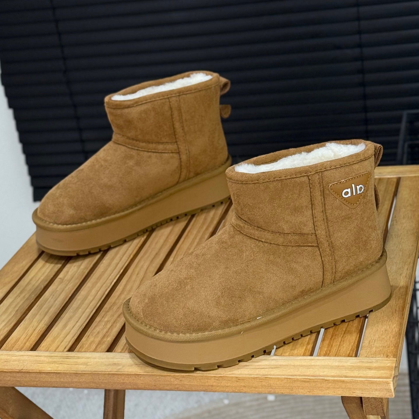 厚底雪地靴女2025新款冬季加绒保暖短筒面包鞋靴复古绒面套筒短靴,女鞋,时尚雪地靴,淘宝优惠券,粉丝福利购,淘宝优惠卷