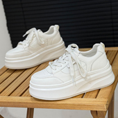 增高6cm厚底小白鞋 百搭小个子运动轻便休闲板鞋 女2025年新款 时尚