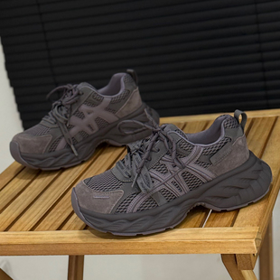 休闲运动鞋 炸街显脚小网面老爹鞋 透气网鞋 新款 女ins潮2025年秋季