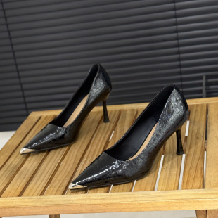 7cm细跟高跟鞋 时尚 通勤职业气质御姐风 女2026年新款 尖头浅口单鞋