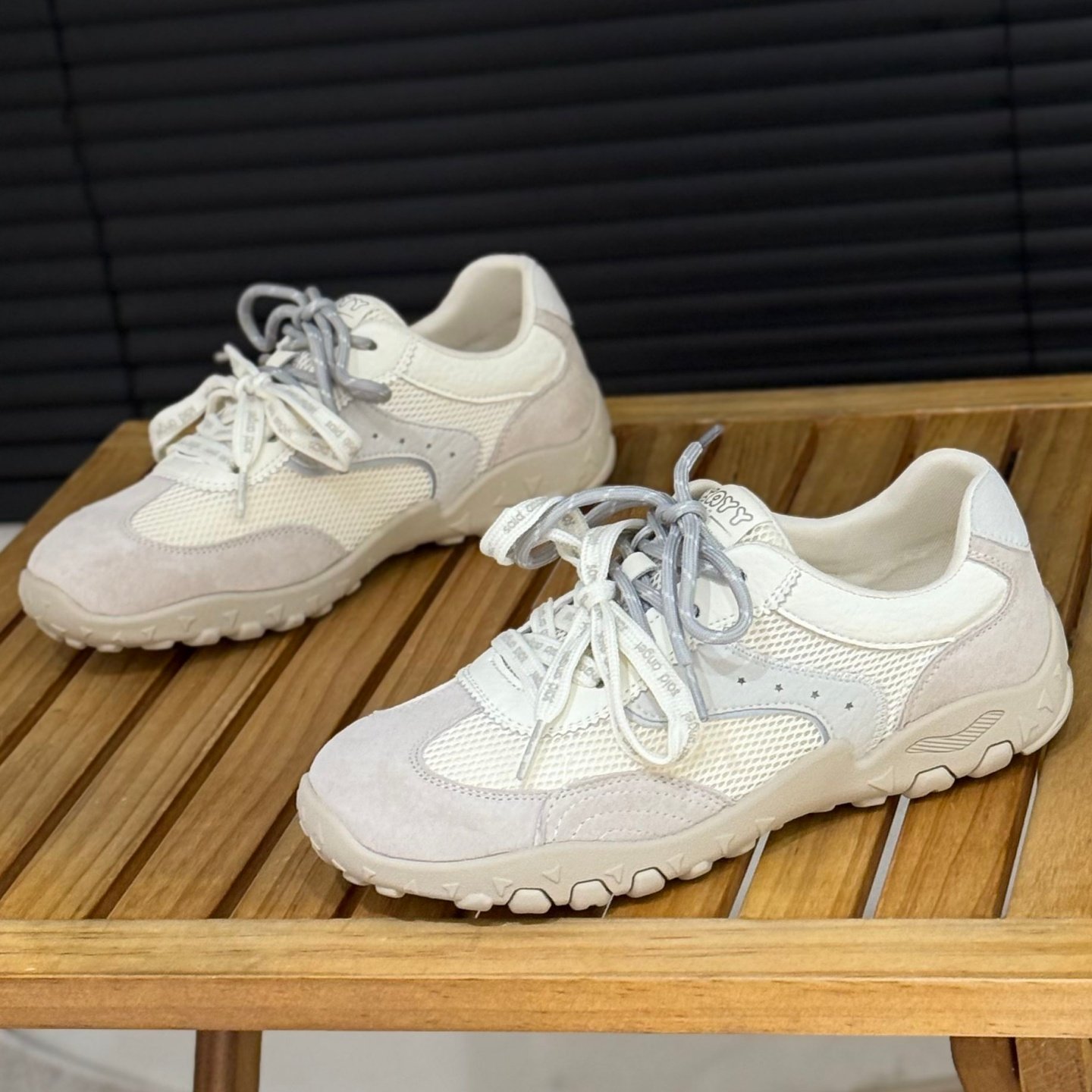 磨砂皮平底德训鞋女2026春季新款网面透气双鞋带阿甘鞋运动休闲鞋,女鞋,时尚休闲鞋,淘宝优惠券,粉丝福利购,淘宝优惠卷