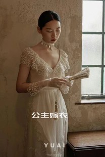 小众气质性感晨袍出门迎宾纱 蔷薇处处开 出租余爱YUAI正版 婚纱