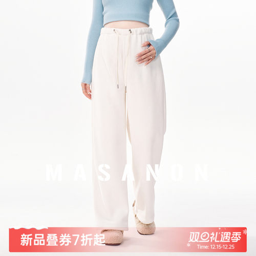 MASANON孕妇不勒肚子加绒裤冬装