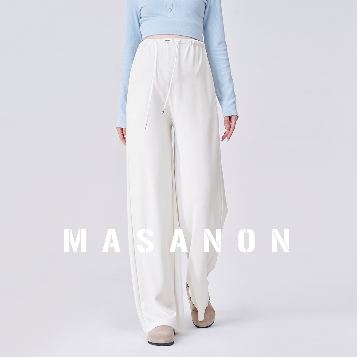 MASANON孕妇休闲阔腿裤