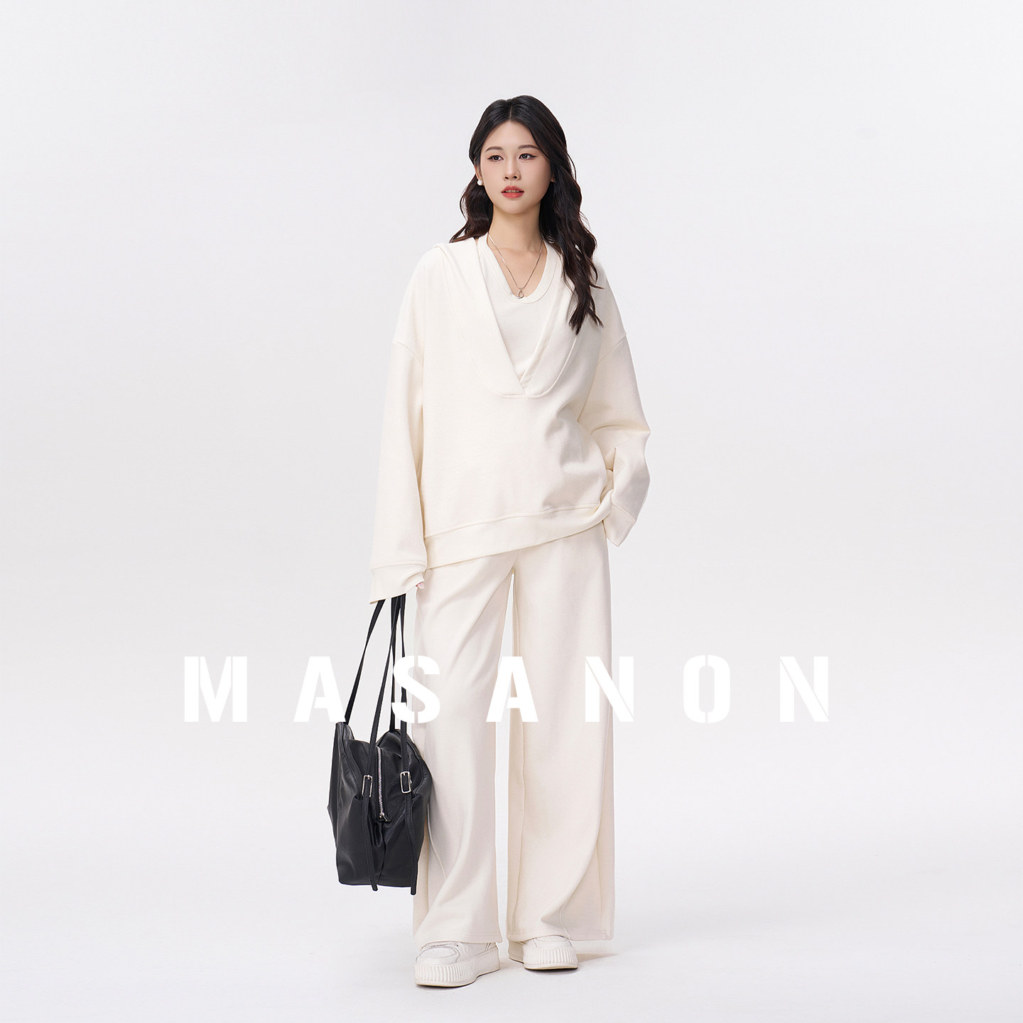 MASANON孕妇装套装2026新款春装挂脖背心连帽上衣阔腿裤子三件套,孕妇装/孕产妇用品/营养,套装,淘宝优惠券,粉丝福利购,淘宝优惠卷